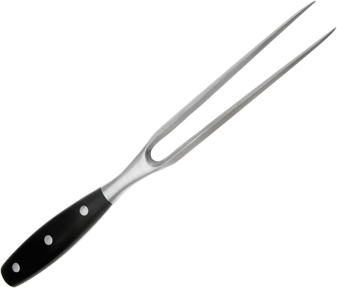 Carving Fork, Meat Fork, 12 Inch Cooking Fork, Stainless Steel BBQ Fork, Long Metal Kitchen Forks for Barbecue, Serving, Cooking, Grilling, Roasting