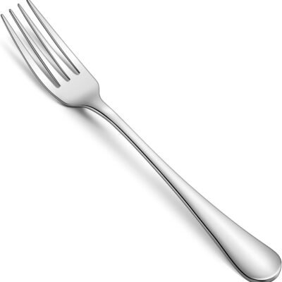 Dinner Forks Set, Food-Grade 18/8 Stainless Steel Forks Silverware, Mirror Polished, Dishwasher Safe - Set of 12, 8 Inches