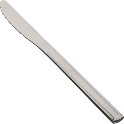 [Series] 12-Piece Extra-Thick, Heavyweight Dinner Knife Set: Crafted from 18-0 stainless steel; Silver finish.