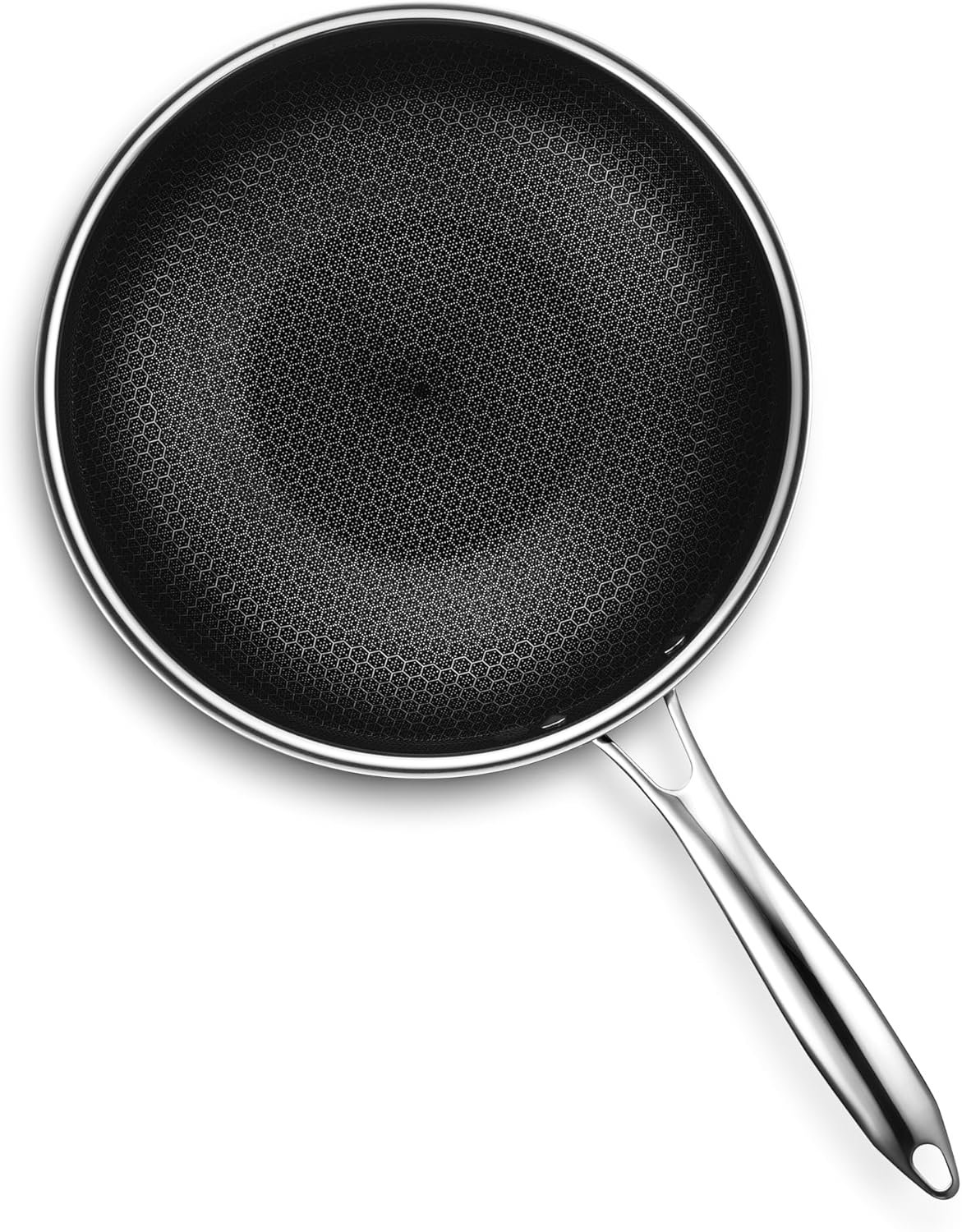 Hybrid Nonstick 10-Inch Wok, Stay-Cool Handle, Dishwasher and Oven Safe, Compatible with All Cooktops, Induction Ready - Image 2